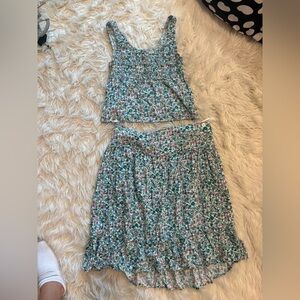 Motel Rocks Summer Top and Skirt Set